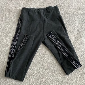 Grey Calvin Klein Performance Leggings